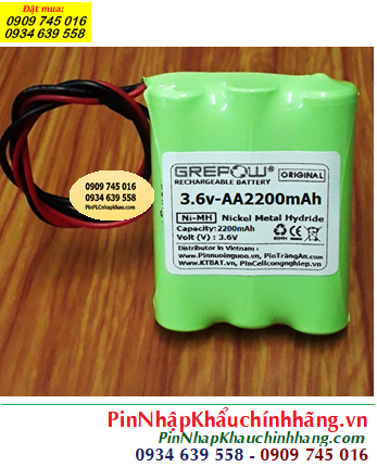 3.6v AA2000mAh, Pin sạc 3.6v AA2000mAh, Pin sạc công nghiệp NiMh-NiCd 3.6v AA2000mAh